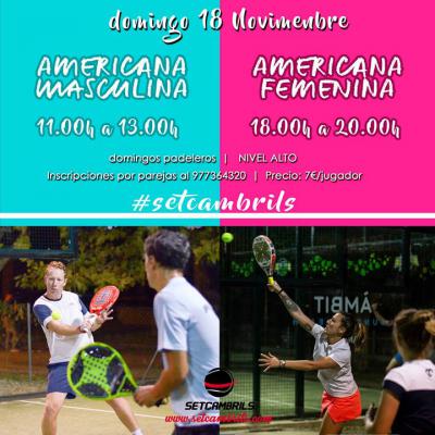 poster del torneo americana masculina/femenina