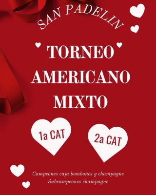 poster torneo TORNEO AMERICANO MIXTO SAN PADELIN