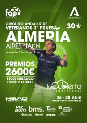 poster torneo 3ª PRUEBA CIRCUITO ANDALUZ DE VETERANOS AIRES DE JAEN