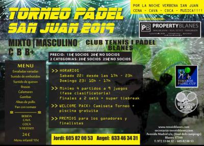 poster del torneo TORNEO PADEL SAN JUAN 2019