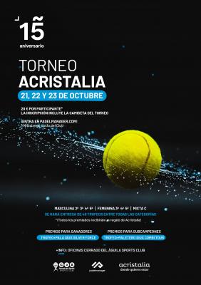 poster del torneo TORNEO ACRISTALIA CERRADO DEL AGUILA