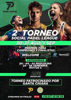 poster torneo II TORNEO CIRCUITO PADEL LEAGUE