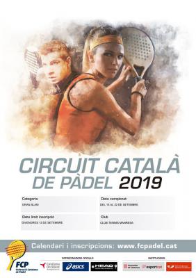 poster torneo CIRCUIT CATALÁ DE PADEL - GRAN SLAM