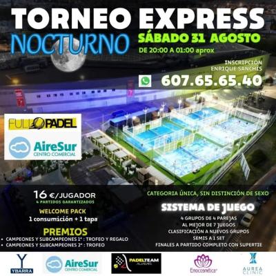 poster del torneo TORNEO NOCTURNO EXPRESS