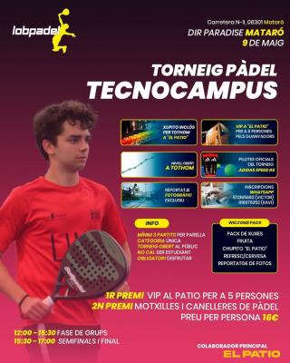 poster torneo TORNEIG DE PÀDEL TECNOCAMPUS