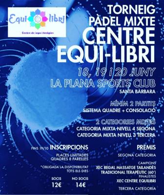 poster del torneo TORNEIG MIXTE CENTRE EQUIL•LIBRI