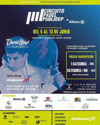 poster del torneo PRUEBA DEL CIRCUITO PÁDEL PUBLIDEP BY ALLIANZ 2020