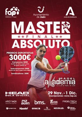 poster del torneo MASTER REGIONAL ABSOLUTO  30*