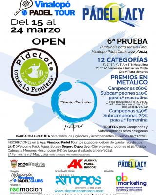 poster torneo OPEN PIDELOTO Y MANÍA