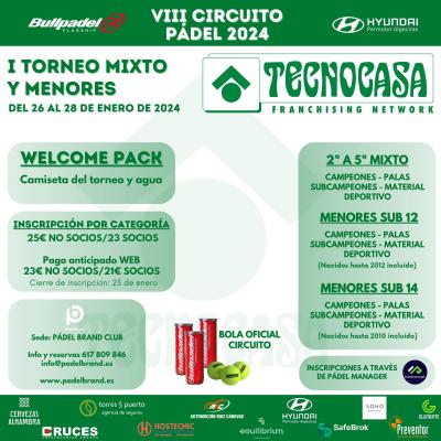 poster del torneo I TORNEO MIXTO Y MENORES PUNTABLE 2024