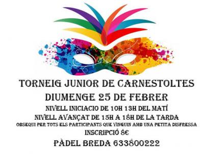 poster del torneo TORNEIG JUNIOR DE CARNESTOLTES