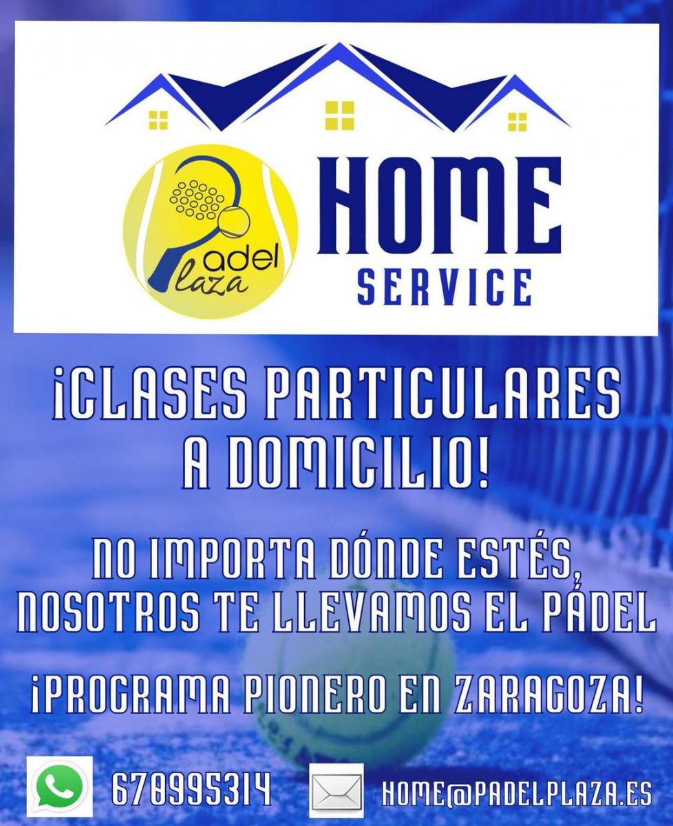 cartel clases de padel PADEL PLAZA HOME