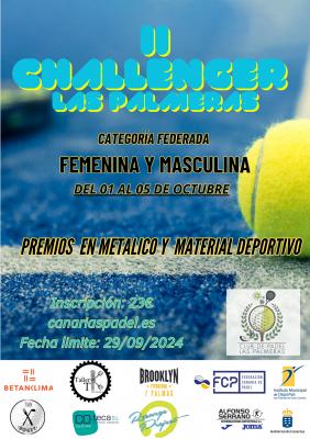 poster torneo II CHALLENGER LAS PALMERAS