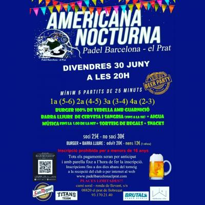 poster del torneo AMERICANA NOCTURNA