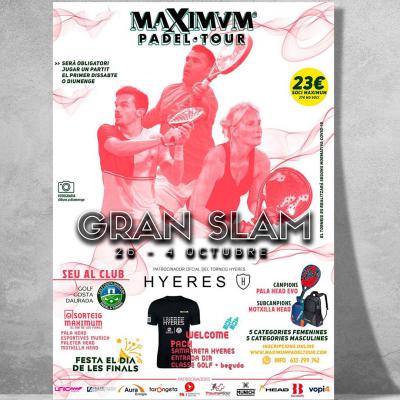 poster del torneo GRAN SLAM MAXIMUM PADEL TOUR