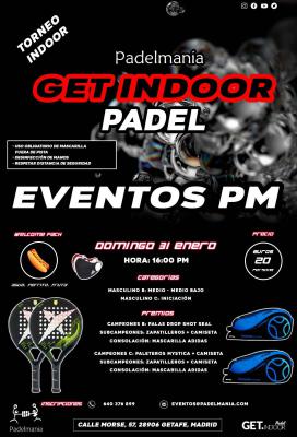 poster del torneo TORNEO INDOOR PADELMANIA