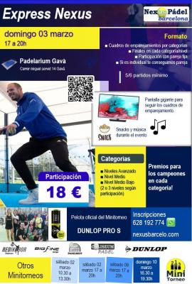 poster del torneo 💪🏼 MINITORNEO NEXUS PADEL !