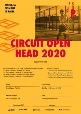 poster del torneo CIRCUIT OPEN HEAD 2020