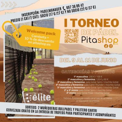 poster del torneo TORNEO DE JUNIO ELITE PADEL INDOOR