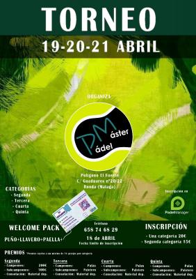 poster del torneo MÁSTER PÁDEL