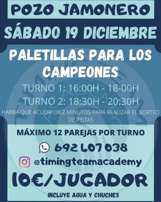 poster del torneo POZO JAMONERO