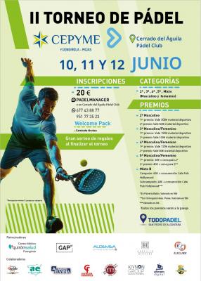 poster del torneo II TORNEO PÁDEL CEPYME