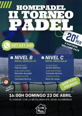 poster del torneo TORNEO HOMEPADEL