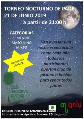 poster torneo TORNEO NOCTURNO 