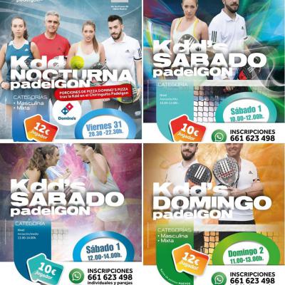 poster del torneo KDD'S PADELGON