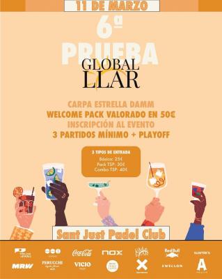 poster del torneo 6ª PRUEBA CIRCUITO TSP GLOBAL LLAR