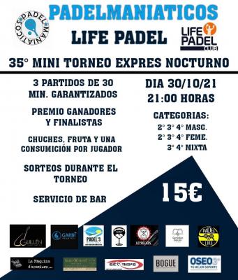 poster del torneo 35º MINI TORNEO EXPRESS NOCTURNO