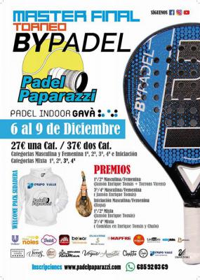 poster del torneo MASTER FINAL  PÁDEL PAPARAZZI