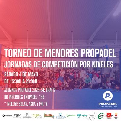 poster del torneo TORNEO DE MENORES