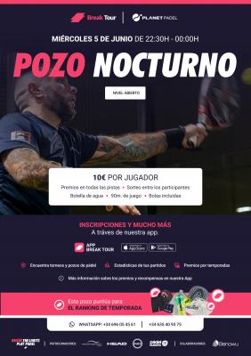 poster del torneo POZO NOCTURNO PLANET PADEL INDOOR