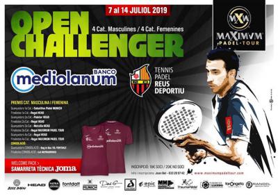 poster del torneo OPEN CHALLENGER BANCO MEDIOLANUM