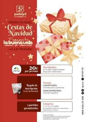 poster torneo TORNEO CESTAS DE NAVIDAD LA BUENA VIDA FOMENTO