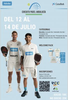 poster del torneo 6º TORNEO - CIRCUITO PÁDEL ANDALUCÍA - ADESLAS CAIXABANK