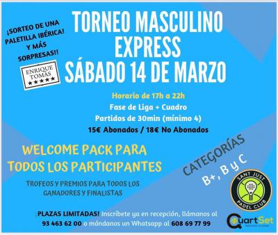 poster del torneo TORNEO EXPRESS MASCULINO