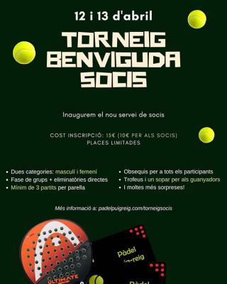 poster torneo TORNEIG BENVINGUDA SOCIS