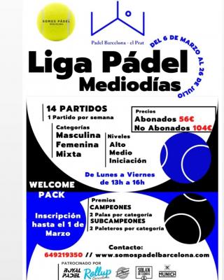 poster del torneo LIGA PADEL DE MEDIODÍA