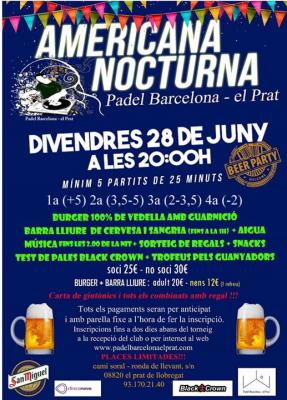 poster del torneo AMERICANA NOCTURNA