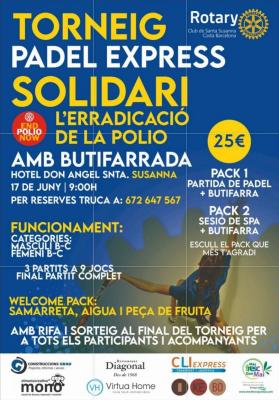 poster torneo TORNEO EXPRESS BENEFICO | ERRADICACION DE LA POLIO