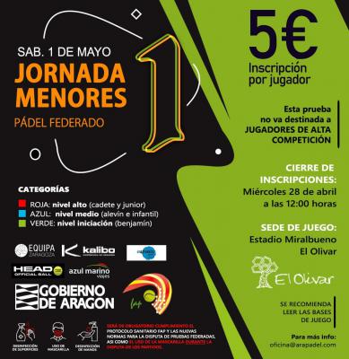 poster torneo JORNADA DE MENORES