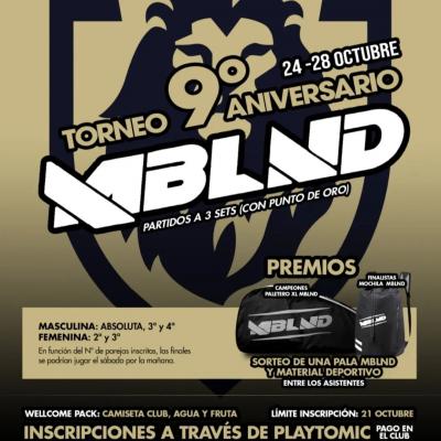 poster del torneo OPEN 9º ANIVERSARIO