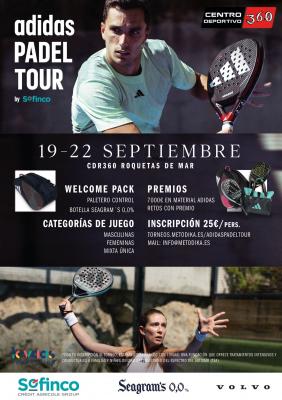 poster torneo CIRCUITO ADIDAS PADEL TOUR -CDR360- URBANIZACIÓN