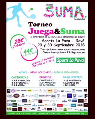 poster del torneo TORNEO JUEGA & SUMA