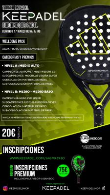 poster del torneo TORNEO KEEPADEL & EUROINDOOR