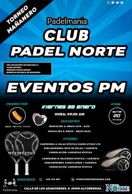 poster del torneo TORNEO MAÑANERO PADELMANIA