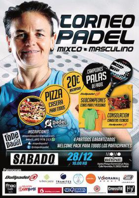 poster del torneo TORNEO DE PADEL MIXTO - MASCULINO