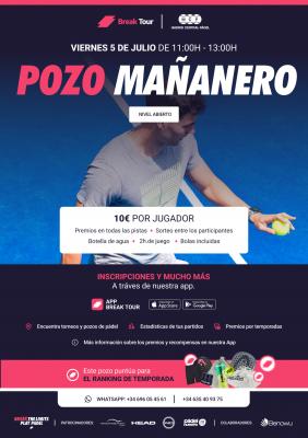 poster del torneo POZO MAÑÁNERO MADRID CENTRAL PADEL